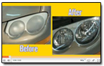 Headlight before and after | Mark's Auto Service